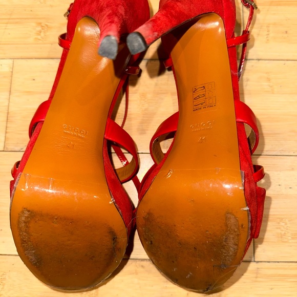 Available STILL - GUCCI Suede Slingback Sandals
Size: 11 | IT 41 - Picture 7 of 9